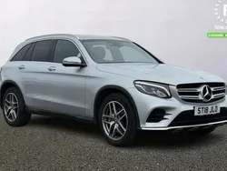 Silver Used 2018 Mercedes GLC220 AMG line SUV | £20,799 (Fair price)
