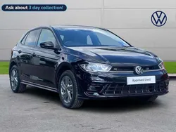 Black Used 2024 VW Polo R-line Hatchback | £20,882 (Fair price)