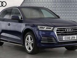 Blue Used 2018 Audi Q5 S-Line SUV | £21,432 (Fair price)