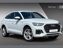 White Used 2022 Audi Q5 Sportback S-Line SUV | £27,500 (Fair price)