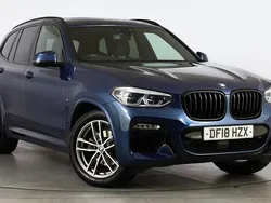 Blue Used 2018 BMW X3 M Sport SUV | £24,500 (A bit pricey)