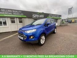 Blue Used 2016 Ford Ecosport Zetec SUV | £7,450 (Fair price)