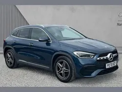 Denim blue metallic Used 2020 Mercedes GLA200 AMG Line Premium Plus SUV | £28,412 (Fair price)