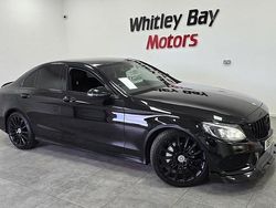 Black Used 2017 Mercedes C220 AMG line Sedan | £13,490 (Fair price)