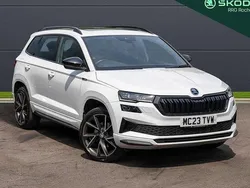 White Used 2023 Skoda Karoq SportLine SUV | £27,900 (Fair price)