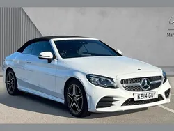 White Used 2019 Mercedes C200 AMG Line Premium Cabriolet | £23,480 (Fair price)