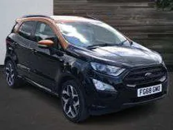 Black Used 2018 Ford Ecosport ST-Line SUV | £9,590 (Fair price)