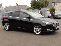 Black Used 2015 Ford Focus Titanium Hatchback | £7,690 (Fair price)
