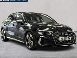 Black Used 2021 Audi S3 Comfort Hatchback | £29,397 (Fair price)
