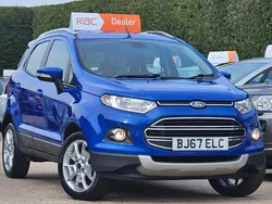 Blue Used 2017 Ford Ecosport Titanium SUV | £7,495 (A bit pricey)