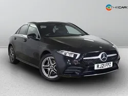 Black Used 2021 Mercedes A250 AMG line Sedan | £17,475 (Good price)