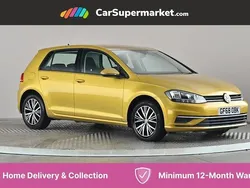 Yellow Used 2018 VW Golf VII SE Hatchback | £11,797 (Fair price)