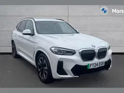 Mineral white metallic Used 2024 BMW iX3 M Sport SUV | £40,766 (Fair price)