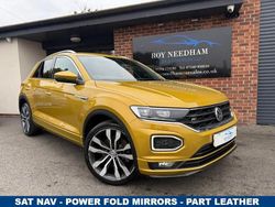 Yellow Used 2019 VW T-Roc R-line SUV | £13,990 (Fair price)
