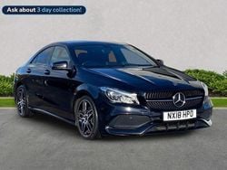 Black Used 2018 Mercedes CLA180 AMG line Sedan | £13,666 (Fair price)