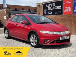 Red Used 2008 Honda Civic SE Hatchback | £2,290 (Fair price)
