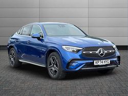 Blue Used 2024 Mercedes GLC300e AMG line Coupe | £50,695 (Expensive)