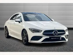 Polar white Used 2021 Mercedes CLA180 AMG Line Premium Plus Sedan | £24,350 (Fair price)