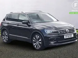 Black Used 2018 VW Tiguan R-line SUV | £21,099 (Fair price)