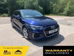 Blue Used 2021 Audi A3 Sportback e-tron S-Line Sedan | £17,900 (Fair price)