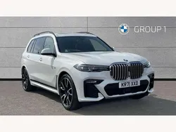 White Used 2022 BMW X7 M Sport SUV | £52,295 (Good price)