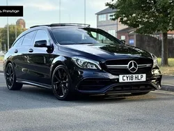 Black Used 2018 Mercedes CLA45 AMG Shooting Brake AMG Estate | £21,715