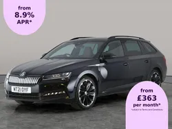 Black Used 2021 Skoda Superb SportlinePlus Estate | £22,492 (Fair price)