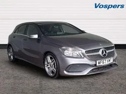 Grey Used 2018 Mercedes A160 AMG line Hatchback | £11,395 (Fair price)