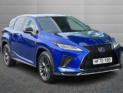 Azure blue Used 2020 Lexus RX450h Sport Line SUV | £30,495 (Expensive)
