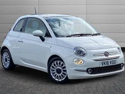 Urban white Used 2016 Fiat 500 Lounge Hatchback | £7,250 (Fair price)