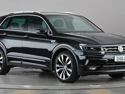 Black Used 2018 VW Tiguan R-line SUV | £17,799 (A bit pricey)