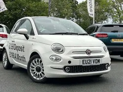 White Used 2021 Fiat 500 Dolcevita Hatchback | £10,050 (Fair price)