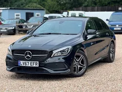 Black Used 2017 Mercedes CLA220 AMG line Sedan | £14,744 (Fair price)