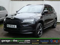 Magic black pearl Used 2020 Skoda Karoq SportLine SUV | £17,995 (A bit pricey)