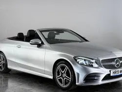 Silver Used 2019 Mercedes C200 AMG line Cabriolet | £18,200 (Good price)