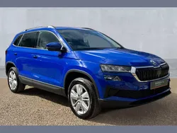 Blue New 2025 Skoda Karoq SE Drive SUV | £23,514