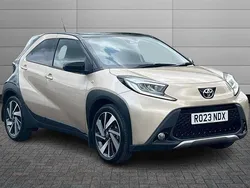 Ginger beige with black Used 2023 Toyota Aygo Hatchback | £13,850 (Fair price)