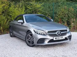 Silver Used 2021 Mercedes C200 AMG line Cabriolet | £22,998 (Fair price)