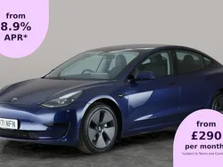 Blue Used 2021 Tesla Model 3 Standard Range Sedan | £17,993 (Fair price)