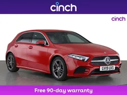 Red Used 2019 Mercedes A180 AMG line Hatchback | £14,849 (Good price)