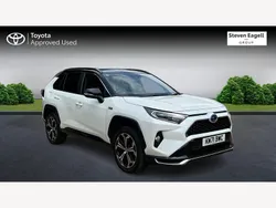 White/black Used 2021 Toyota RAV4 Hybrid Premium SUV | £28,326 (Fair price)