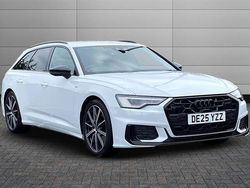 White Used 2025 Audi A6 Black Edition Estate | £37,250 (Fair price)