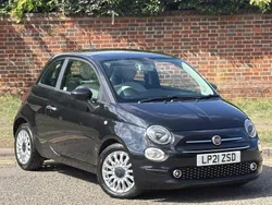 Black Used 2021 Fiat 500 Lounge Hatchback | £9,499 (Fair price)