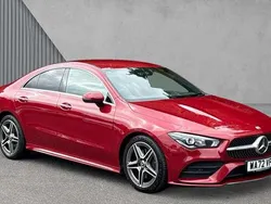 Red Used 2022 Mercedes CLA220 AMG Line Premium Sedan | £22,101 (Fair price)