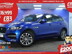 Blue Used 2018 Jaguar F-Pace R-Sport SUV | £16,499 (Fair price)