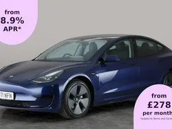 Blue Used 2021 Tesla Model 3 Standard Range Sedan | £17,819 (Fair price)