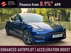 Blue Used 2019 Tesla Model 3 Long Range AWD Sedan | £16,499 (Fair price)