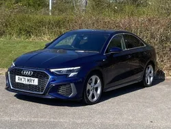 Blue Used 2021 Audi A3 S-Line Sedan | £20,200 (Good price)
