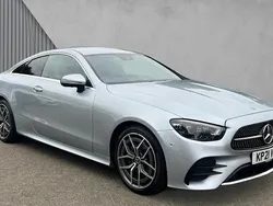 Silver Used 2021 Mercedes E220 AMG Line Premium Coupe | £25,980 (Fair price)
