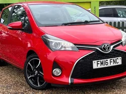 Red Used 2016 Toyota Yaris Design Hatchback | £7,450 (Fair price)